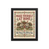 Funny Bathroom Framed Pictures Piss Off By 9pm