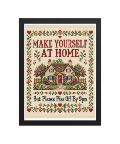 Funny Bathroom Framed Pictures Piss Off By 9pm
