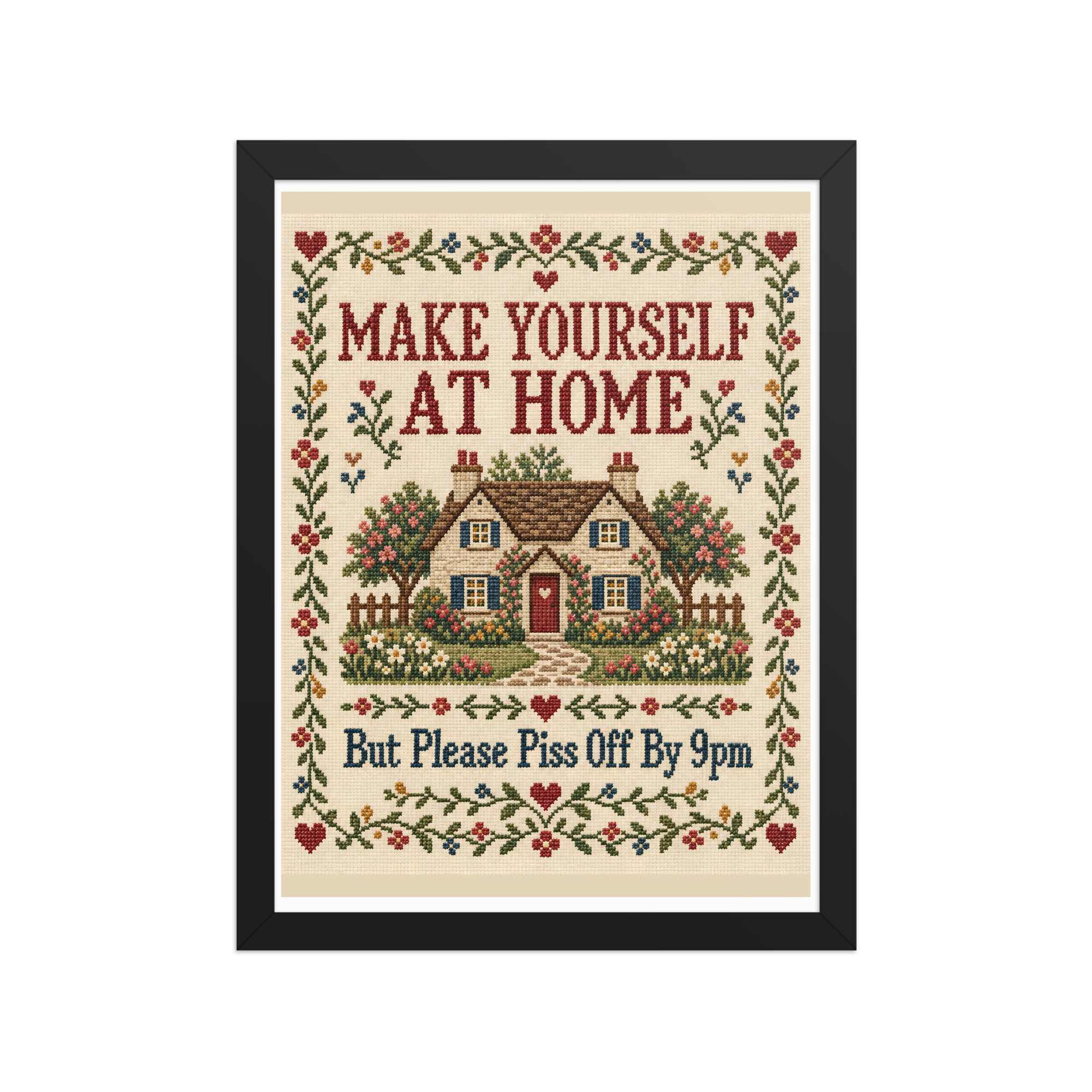 Funny Bathroom Framed Pictures Piss Off By 9pm