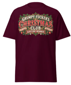 Grumpy Fuckers Christmas Club Funny Christmas T-shirts