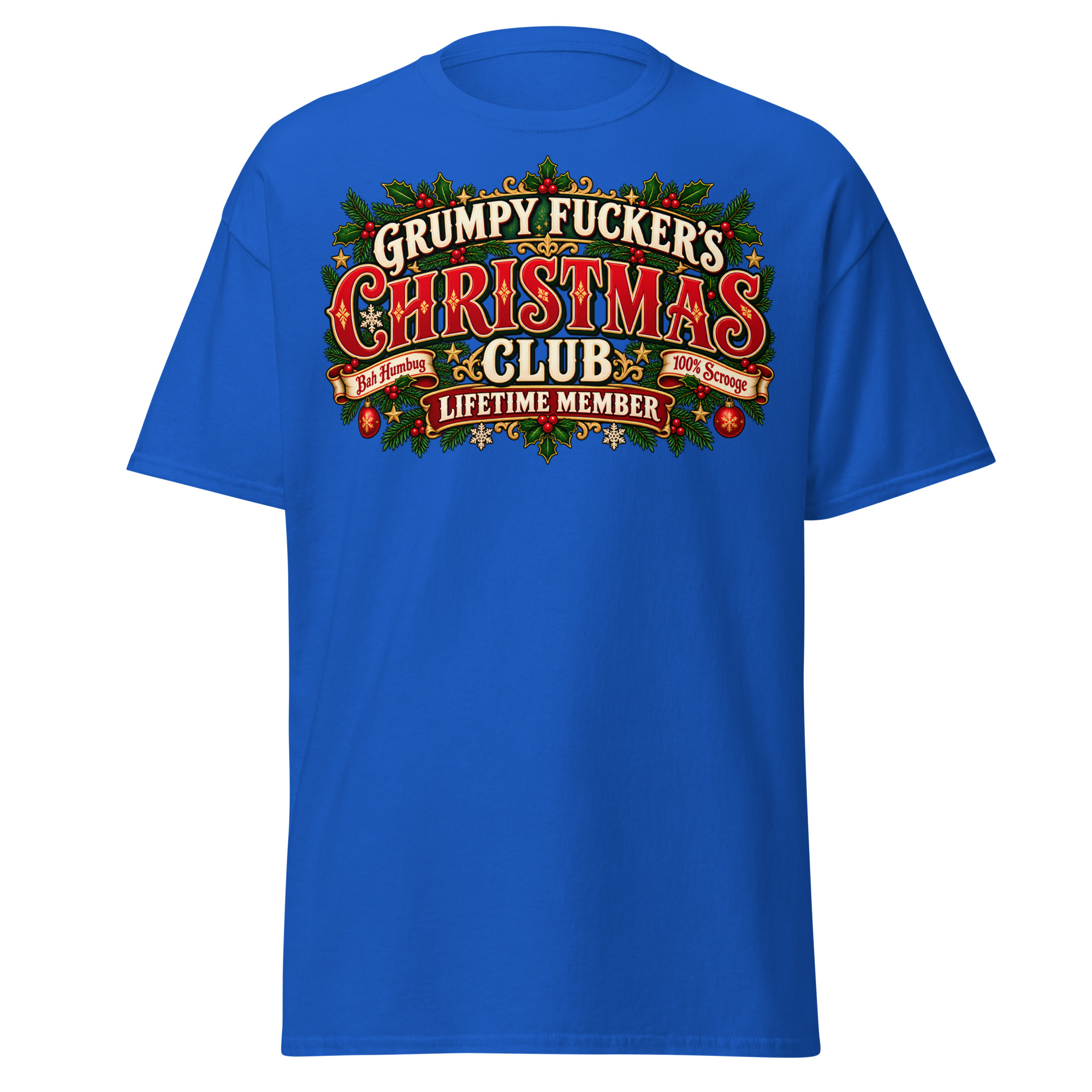 Grumpy Fuckers Christmas Club Funny Christmas T-shirts