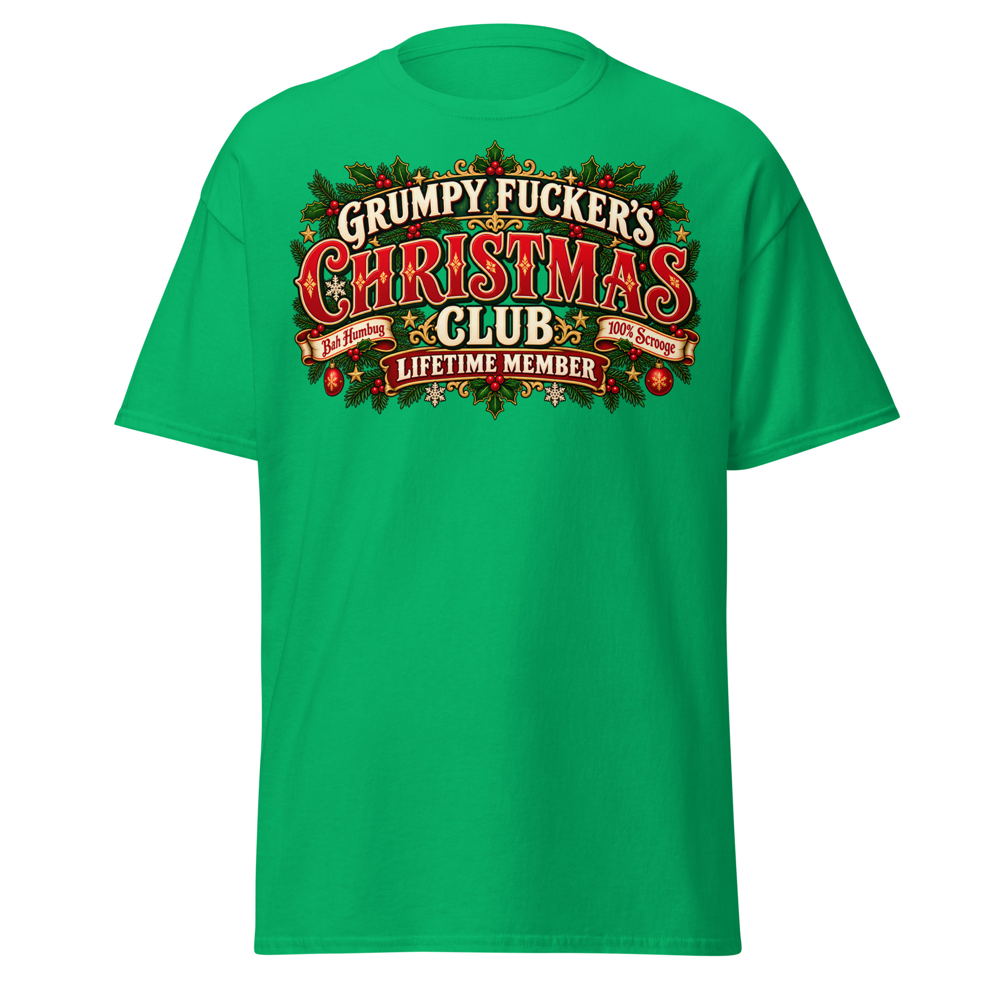 Grumpy Fuckers Christmas Club Funny Christmas T-shirts