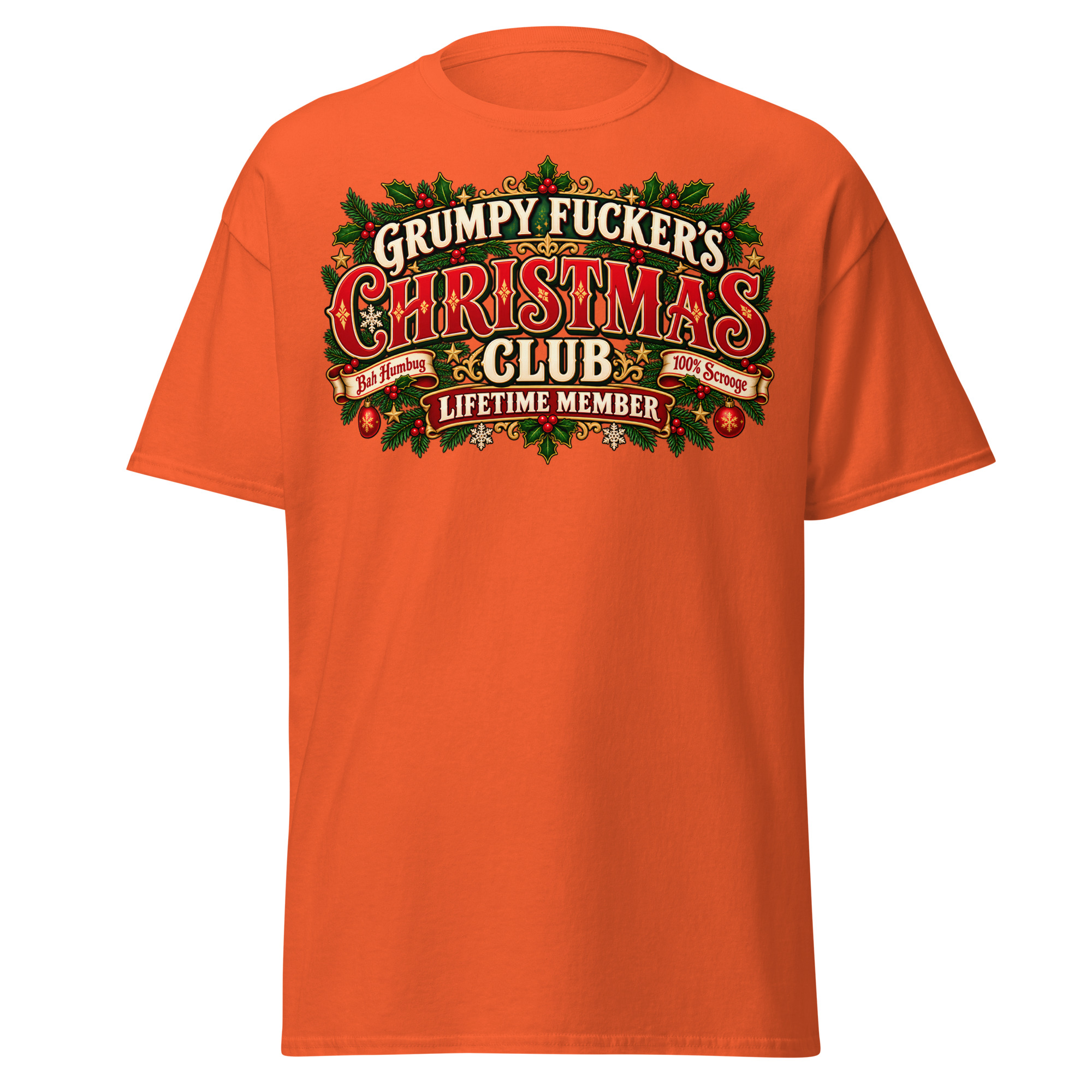 Grumpy Fuckers Christmas Club Funny Christmas T-shirts