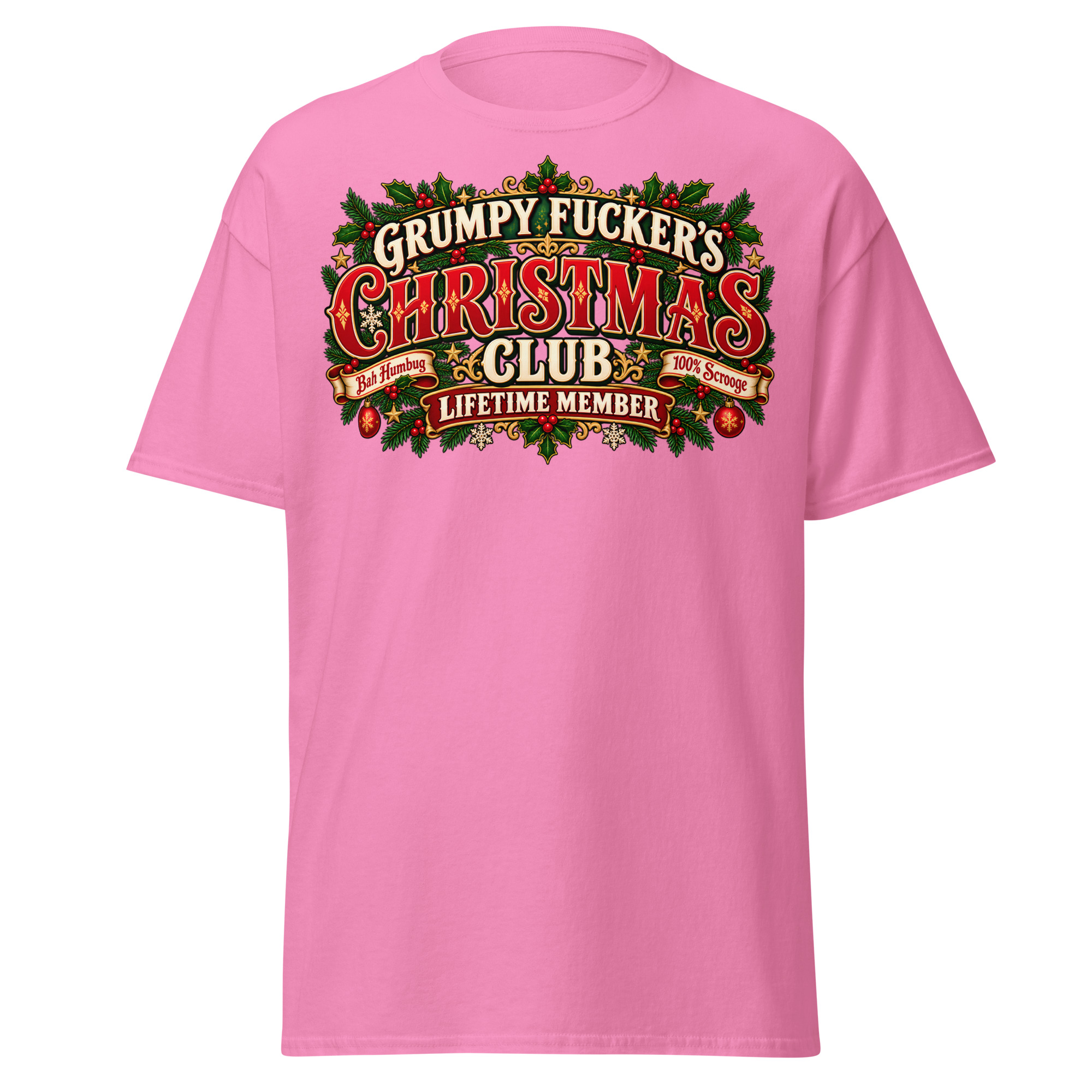 Grumpy Fuckers Christmas Club Funny Christmas T-shirts