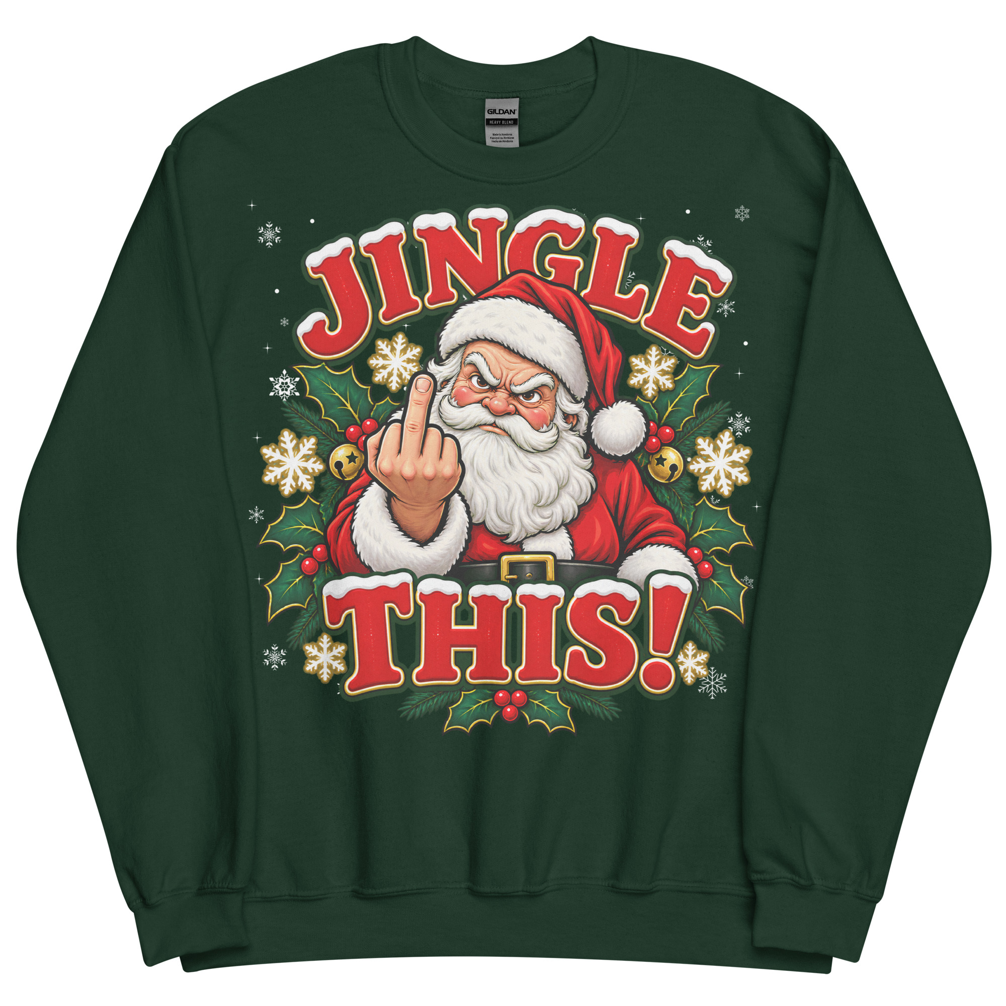 Jingle This Funny Rude Christmas Jumpers For Grumpy Men