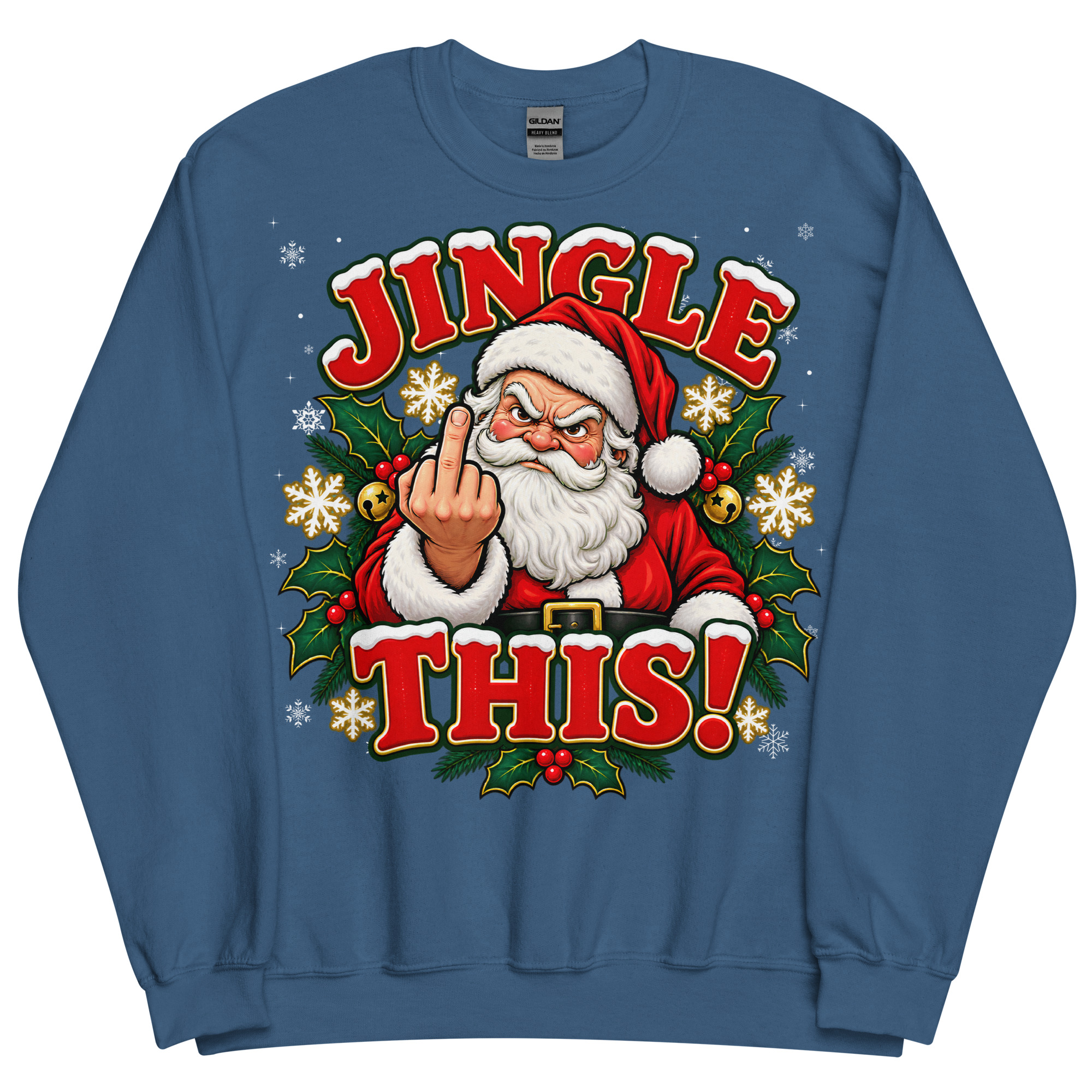Jingle This Funny Rude Christmas Jumpers For Grumpy Men