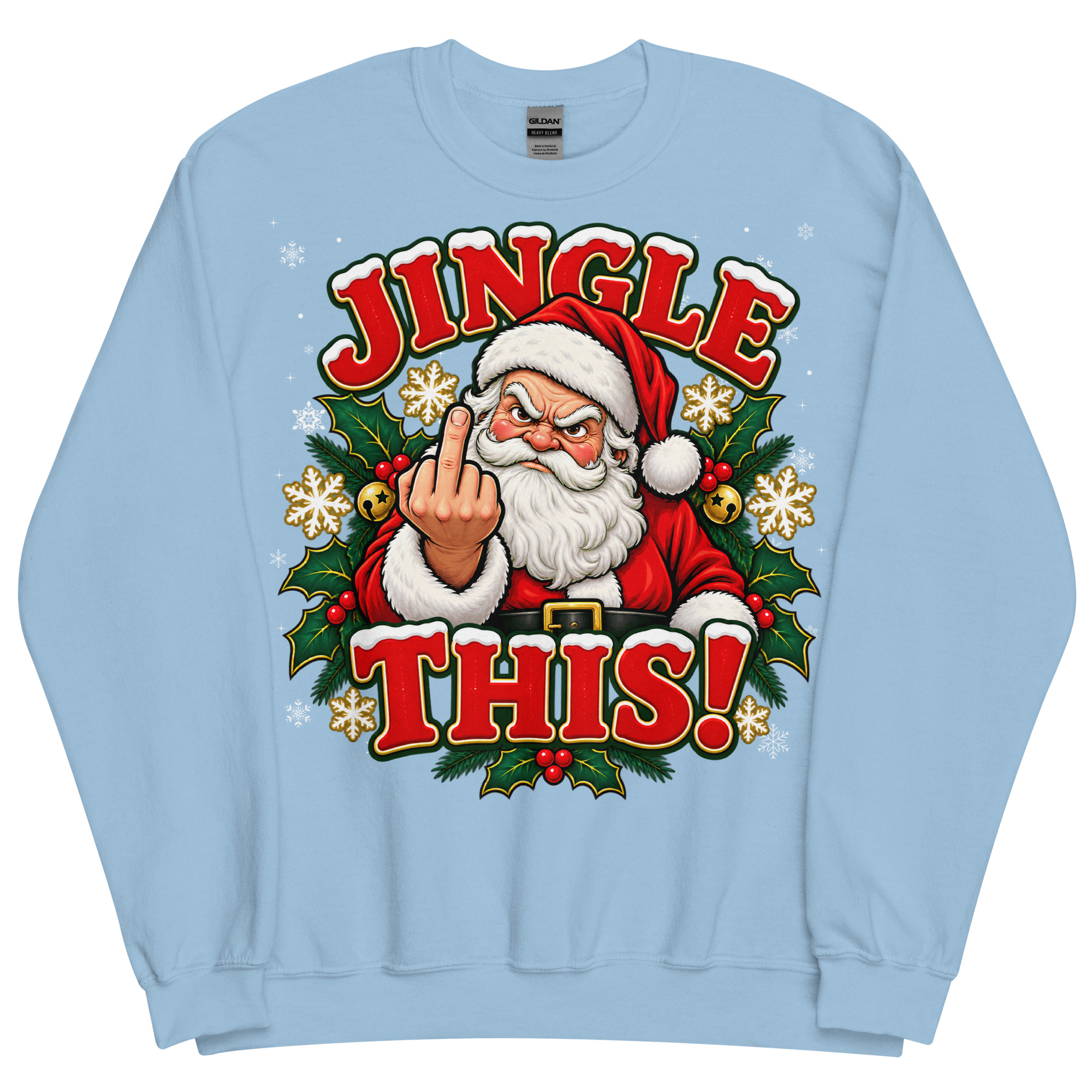 Jingle This Funny Rude Christmas Jumpers For Grumpy Men
