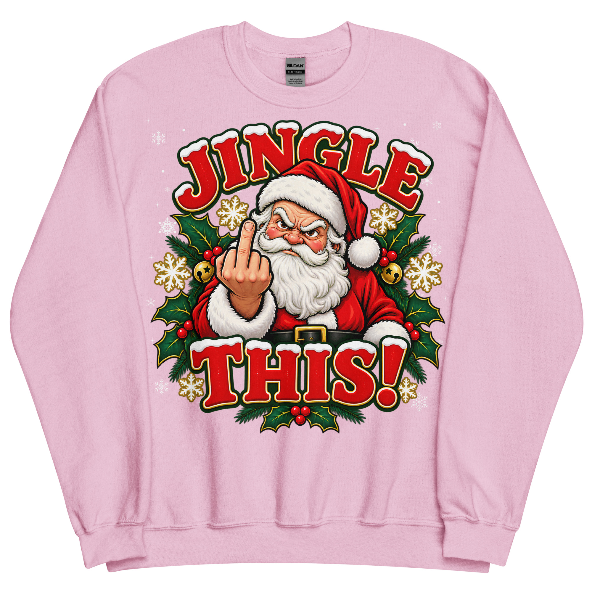 Jingle This Funny Rude Christmas Jumpers For Grumpy Men