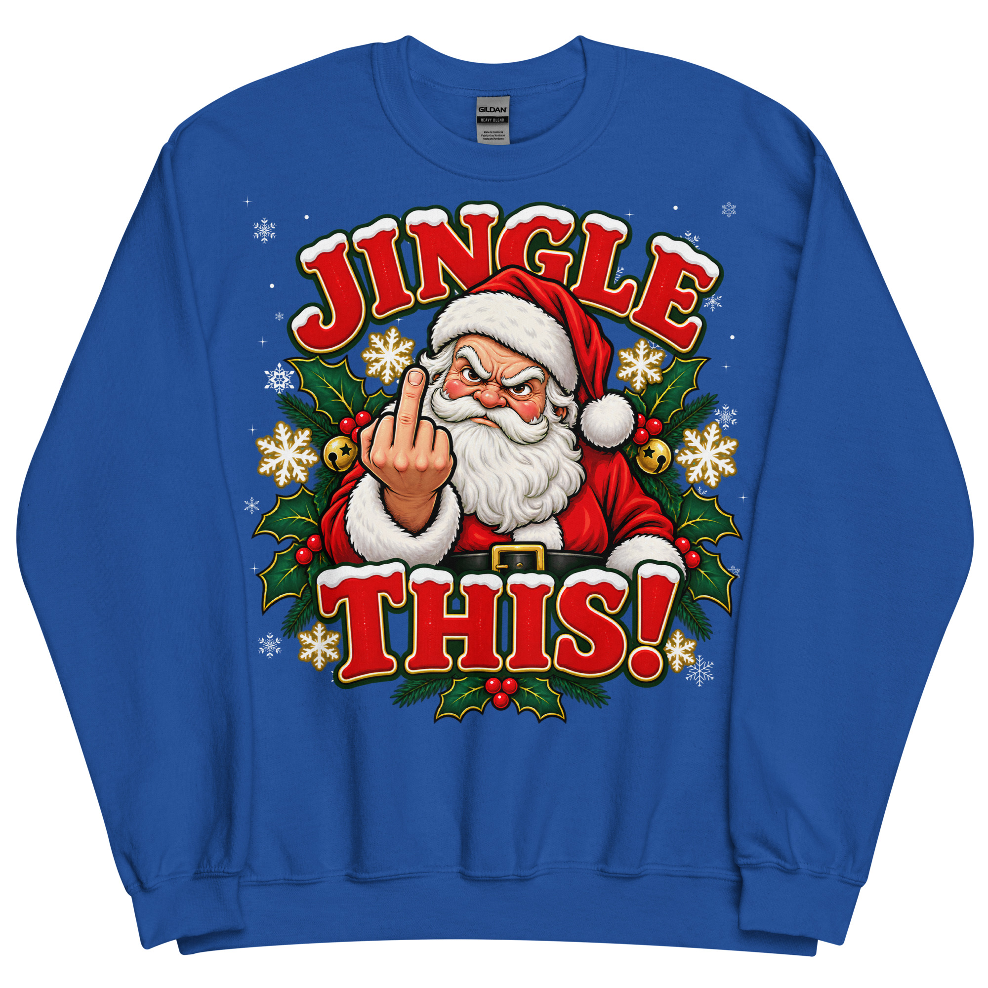 Jingle This Funny Rude Christmas Jumpers For Grumpy Men