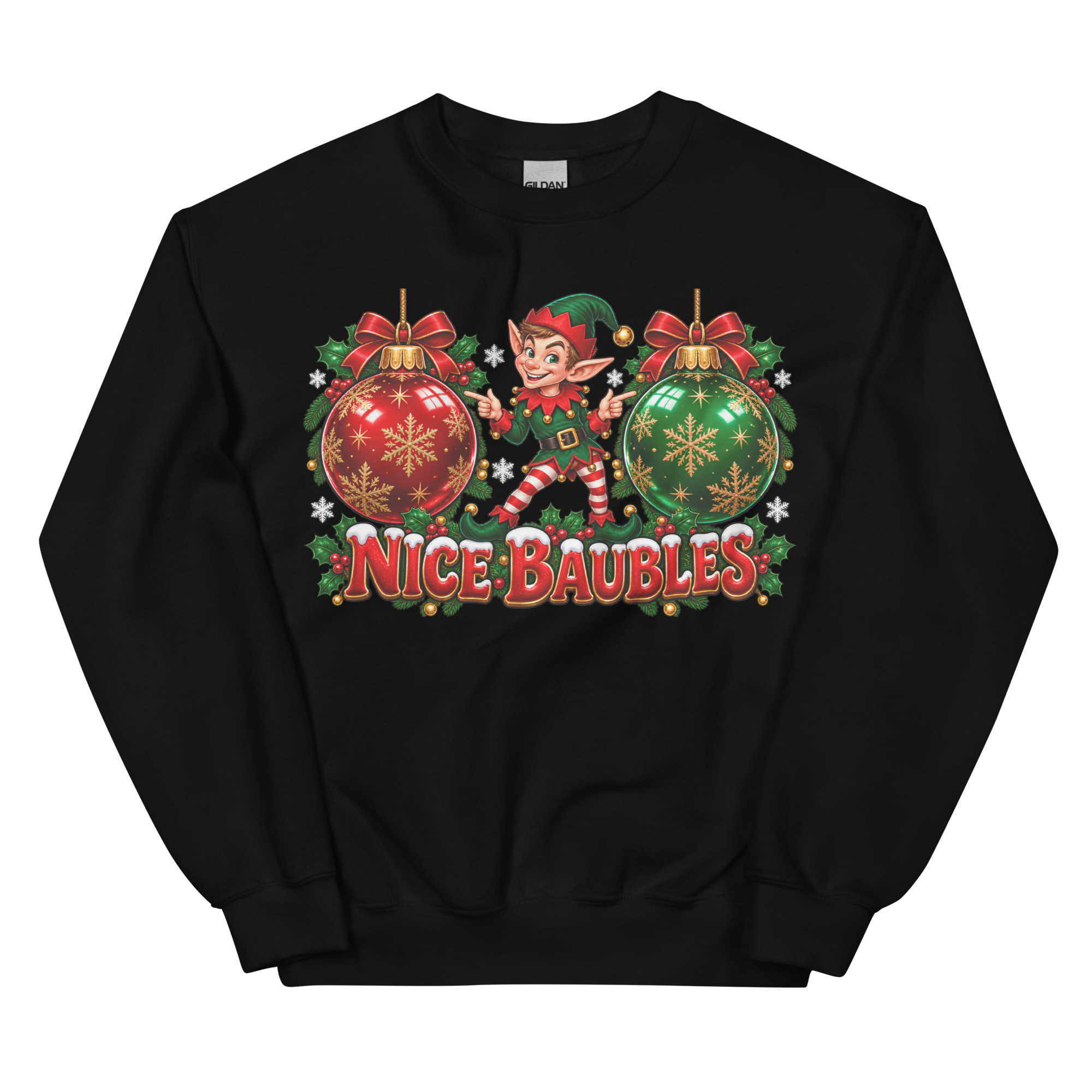 Nice Baubles Funny Cheeky Christmas Jumpers