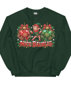 Nice Baubles Funny Cheeky Christmas Jumpers
