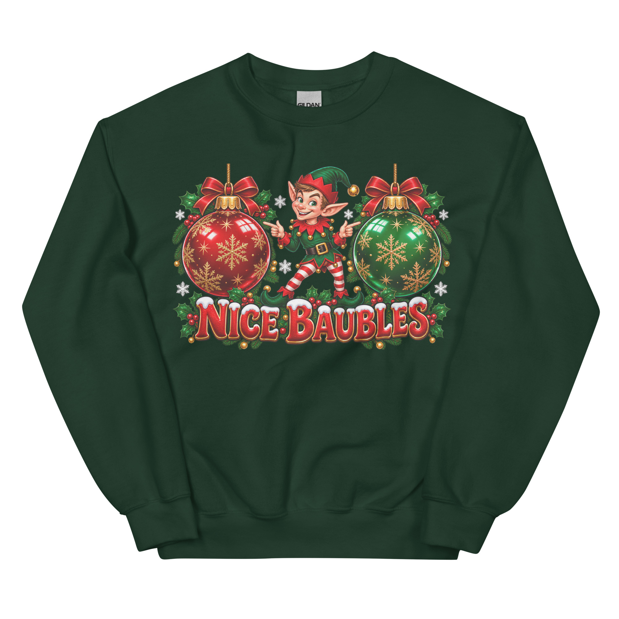 Nice Baubles Funny Cheeky Christmas Jumpers
