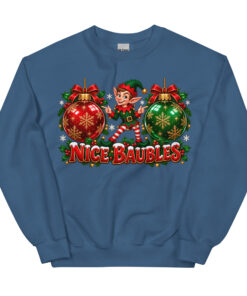 Nice Baubles Funny Cheeky Christmas Jumpers