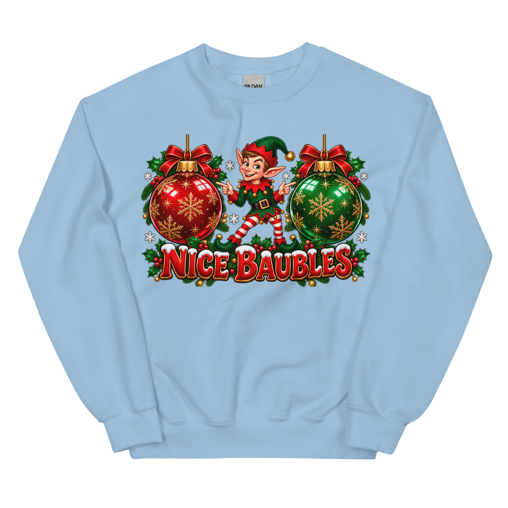 Nice Baubles Funny Cheeky Christmas Jumpers