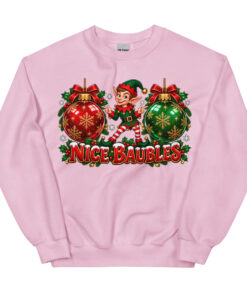 Nice Baubles Funny Cheeky Christmas Jumpers