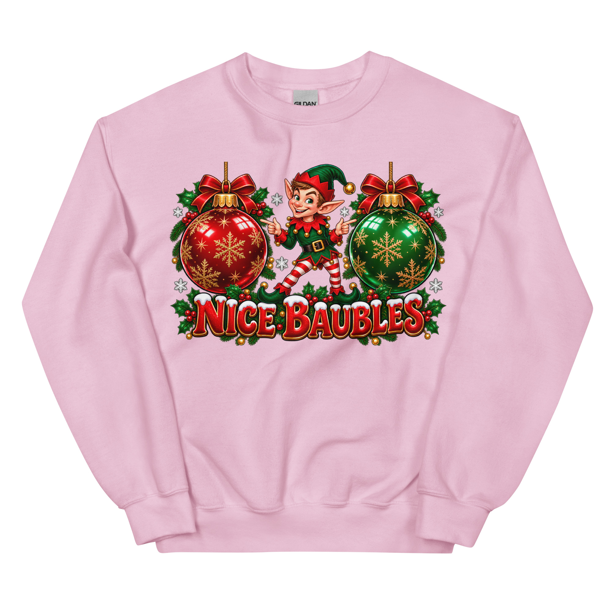 Nice Baubles Funny Cheeky Christmas Jumpers