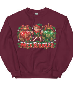 Nice Baubles Funny Cheeky Christmas Jumpers