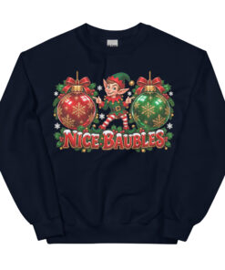 Nice Baubles Funny Cheeky Christmas Jumpers