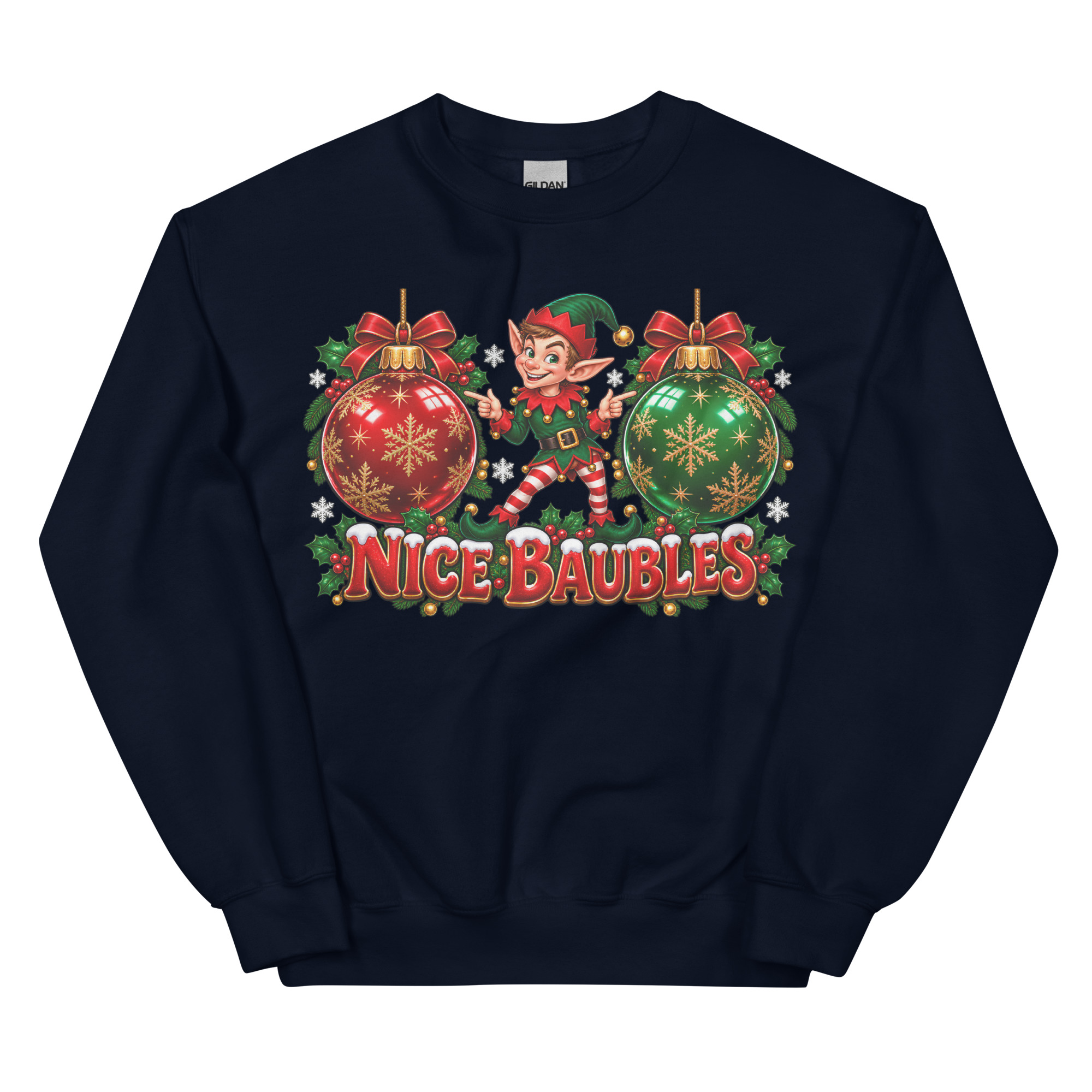 Nice Baubles Funny Cheeky Christmas Jumpers