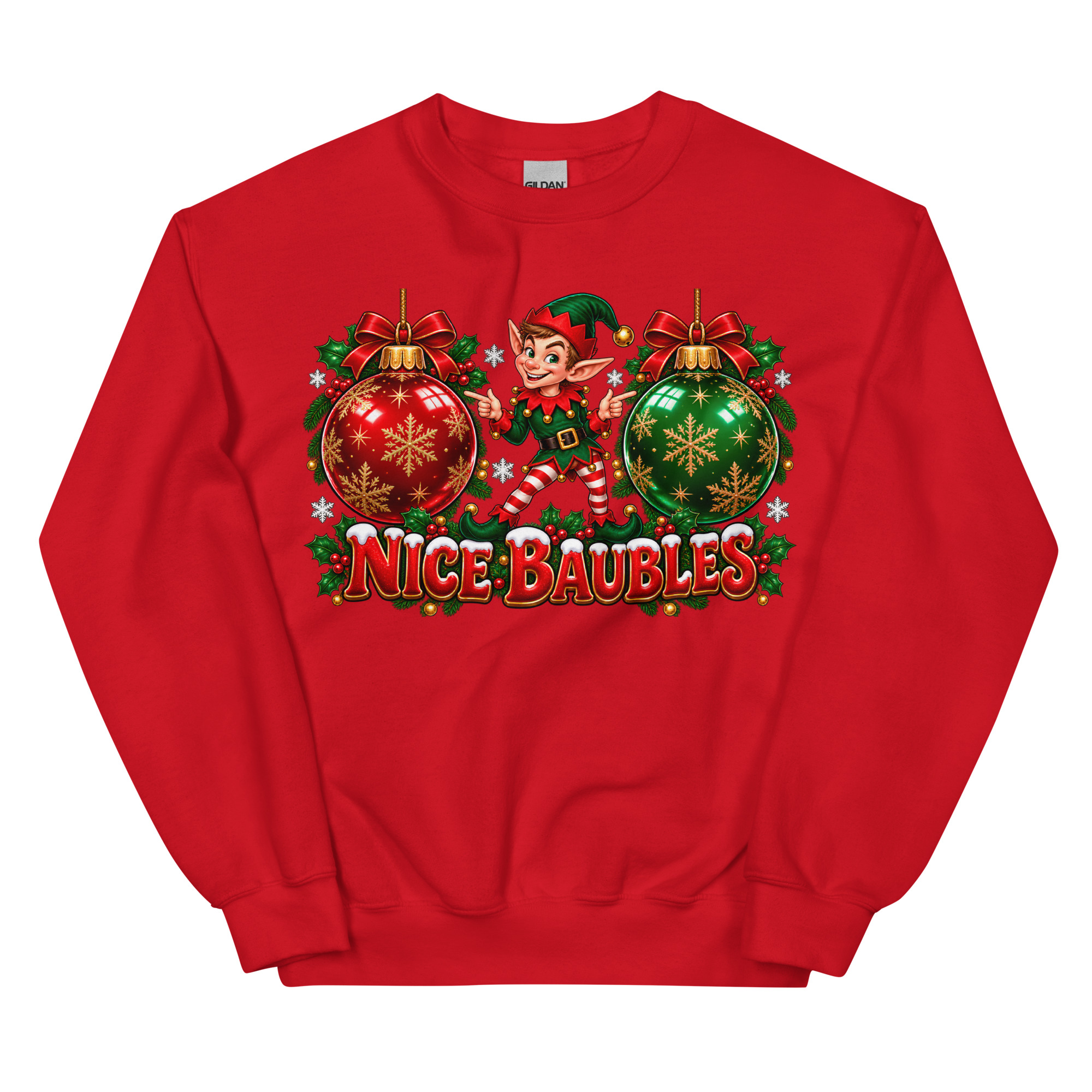Nice Baubles Funny Cheeky Christmas Jumpers