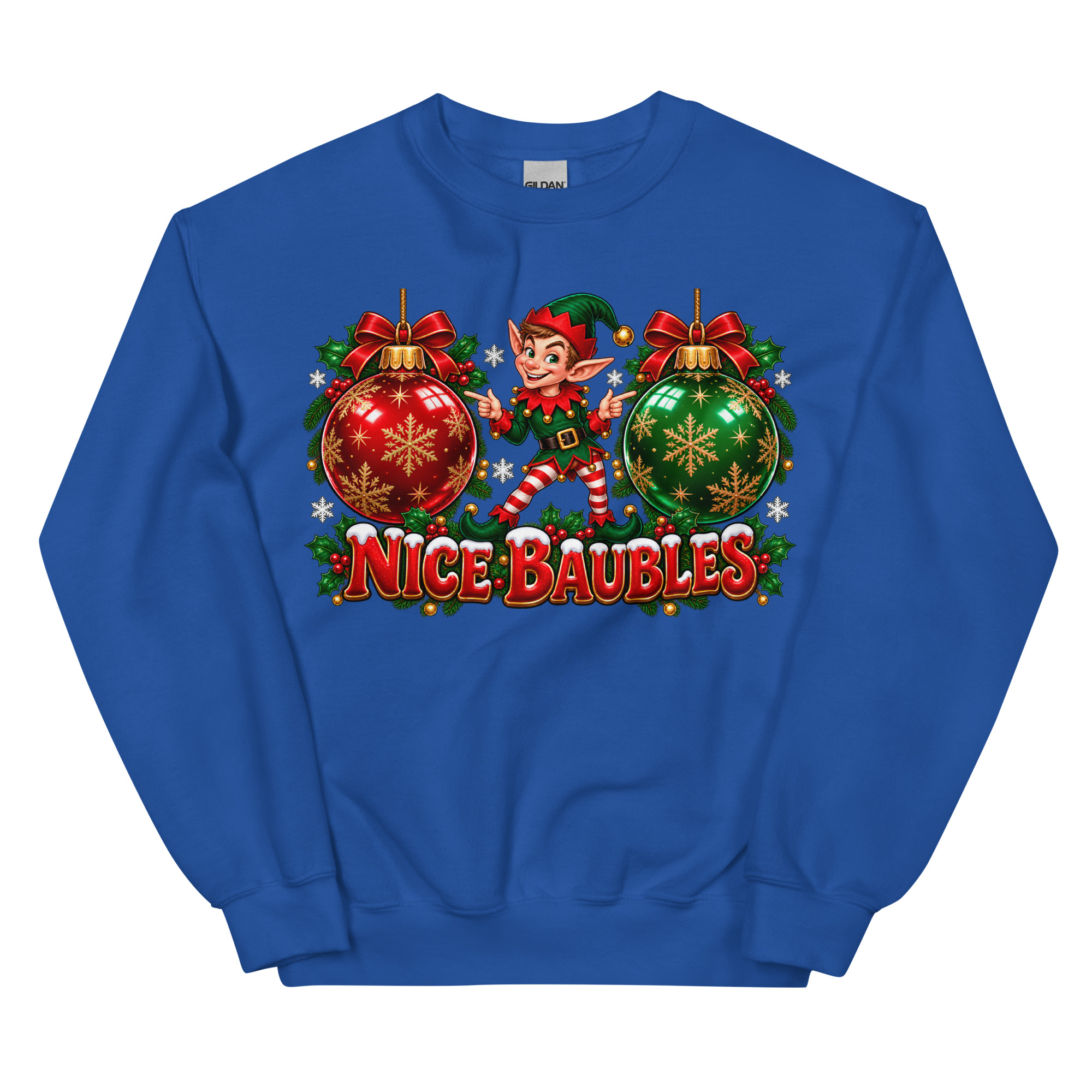 Nice Baubles Funny Cheeky Christmas Jumpers