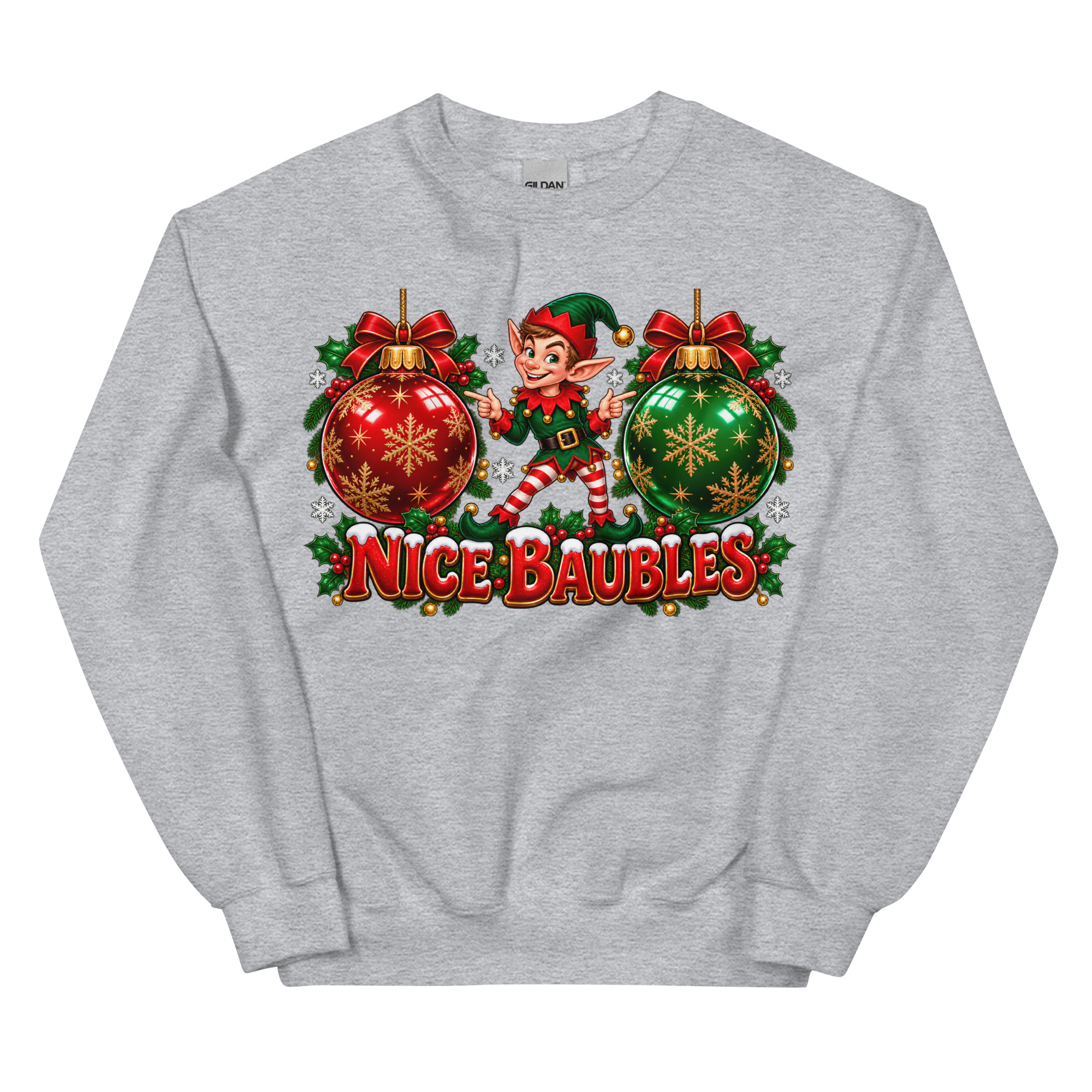 Nice Baubles Funny Cheeky Christmas Jumpers