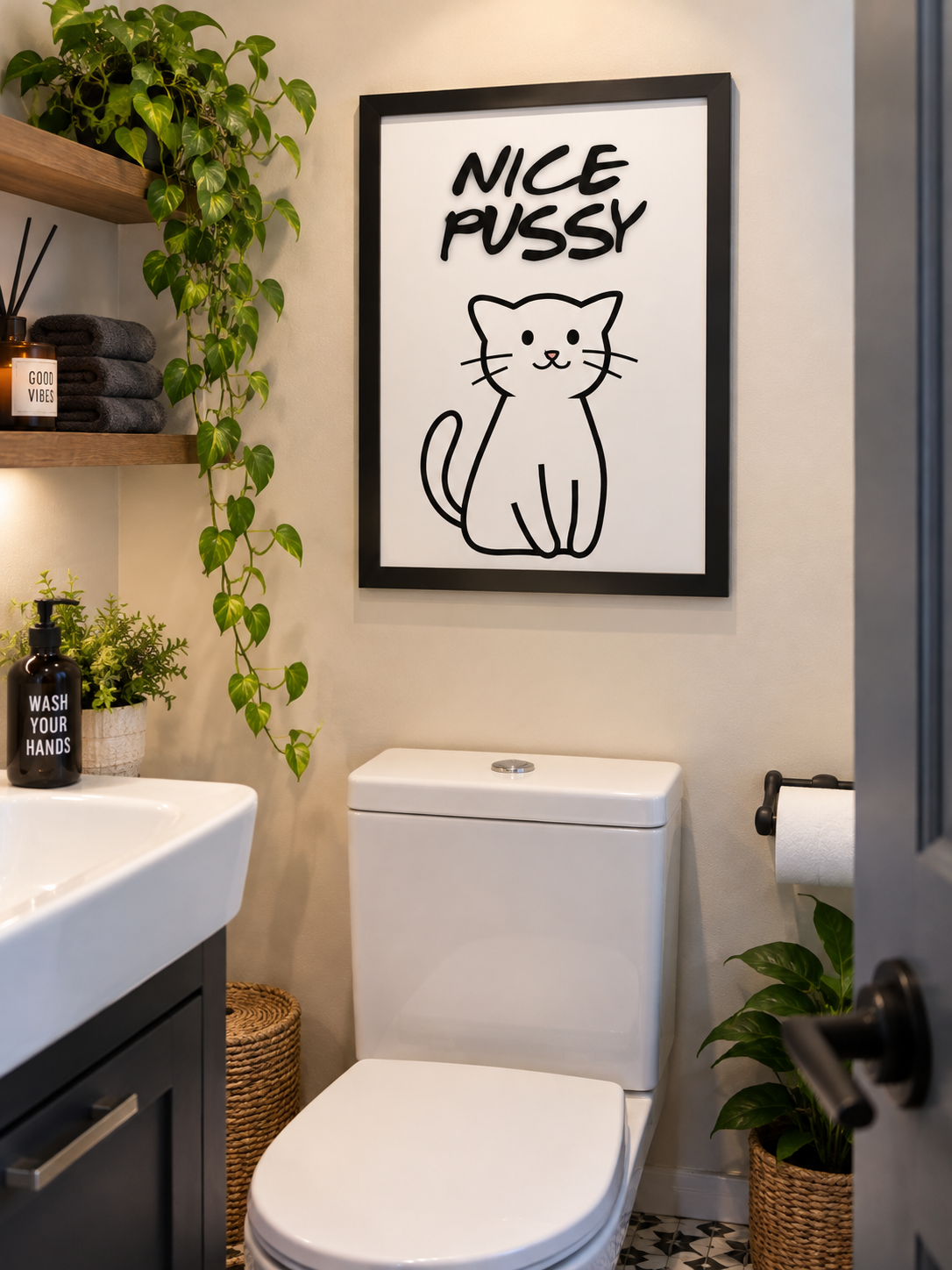 Nice Pussy Funny Bathroom Pictures