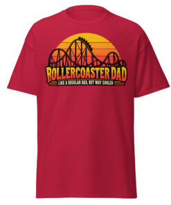 Rollercoaster Dad T-shirt Like A Regular Dad But Cooler