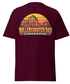 Rollercoaster Dad T-shirt Like A Regular Dad But Cooler