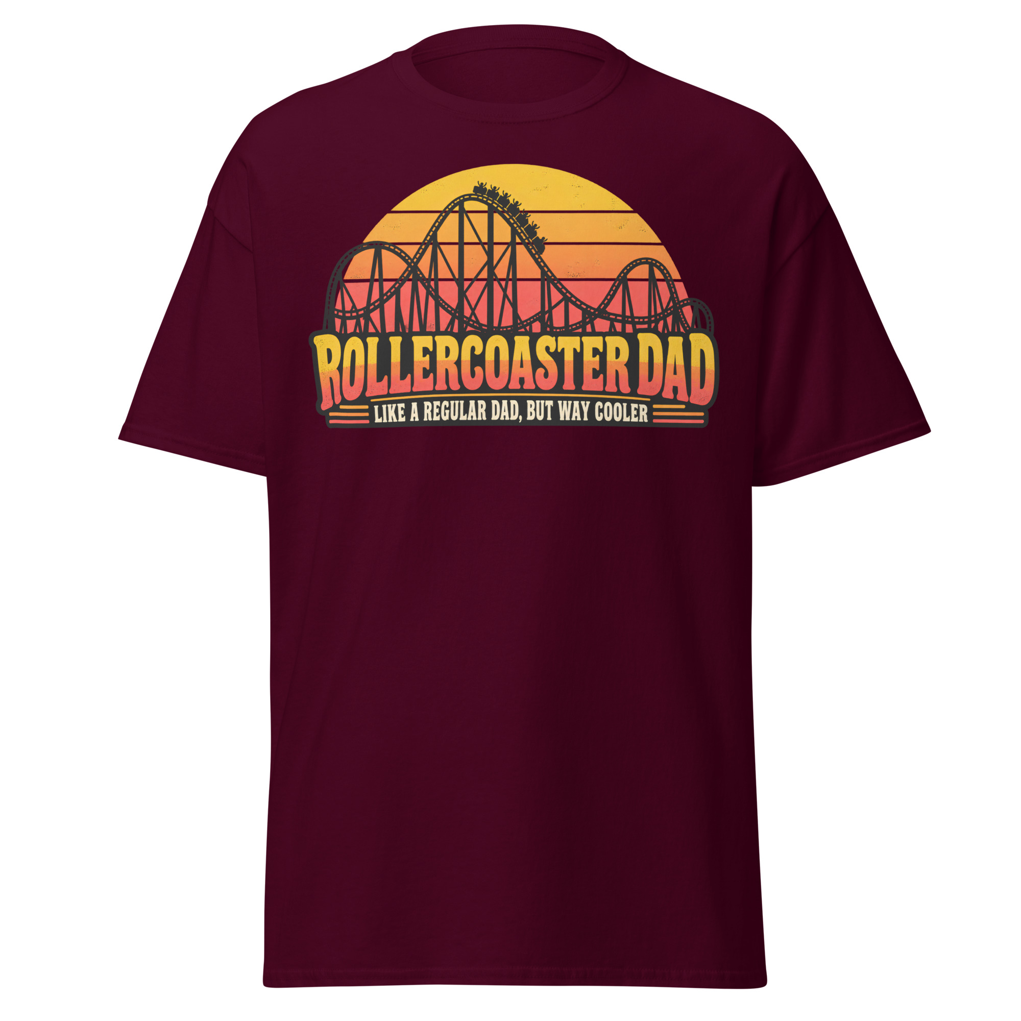 Rollercoaster Dad T-shirt Like A Regular Dad But Cooler