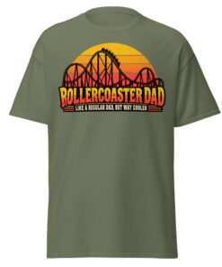 Rollercoaster Dad T-shirt Like A Regular Dad But Cooler