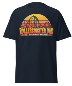 Rollercoaster Dad T-shirt Like A Regular Dad But Cooler