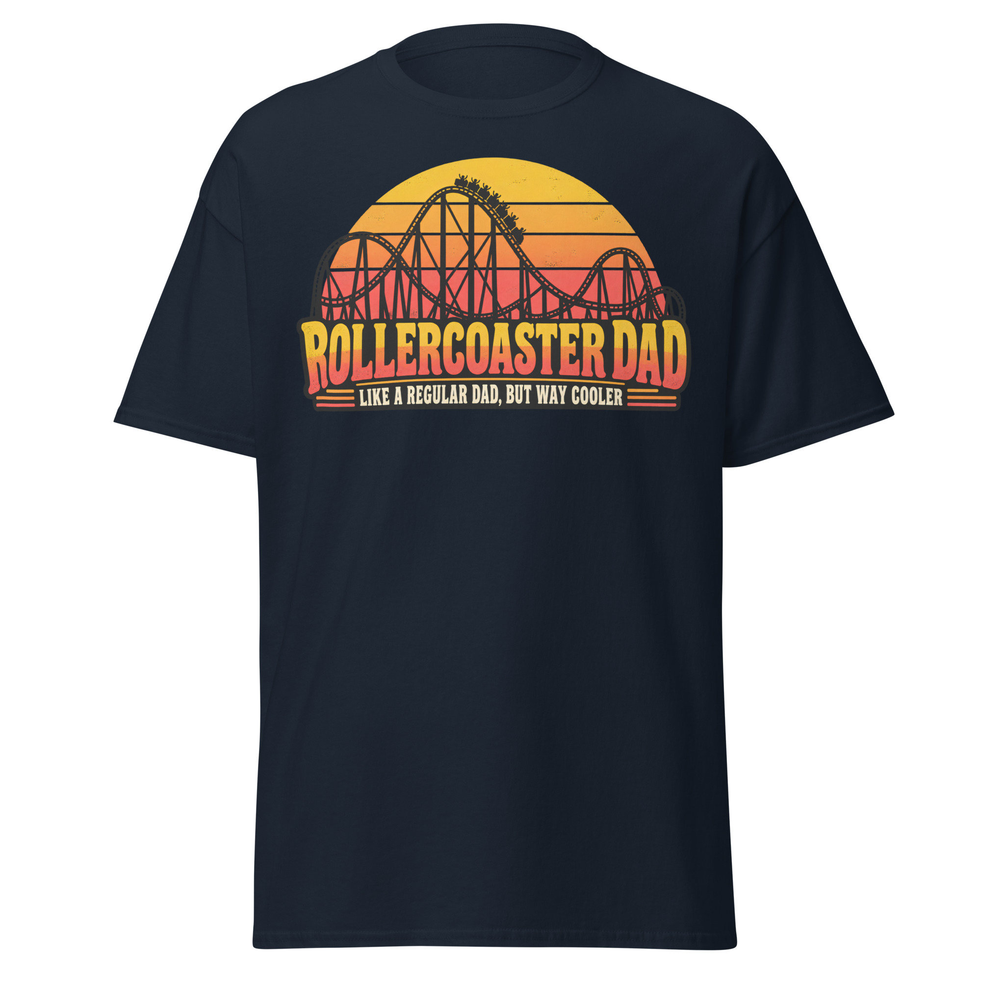 Rollercoaster Dad T-shirt Like A Regular Dad But Cooler