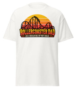 Rollercoaster Dad T-shirt Like A Regular Dad But Cooler