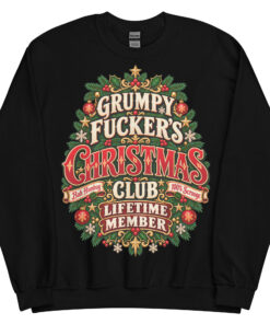 Rude Christmas Jumpers Grumpy Fuckers Christmas Club