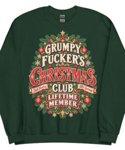 Rude Christmas Jumpers Grumpy Fuckers Christmas Club