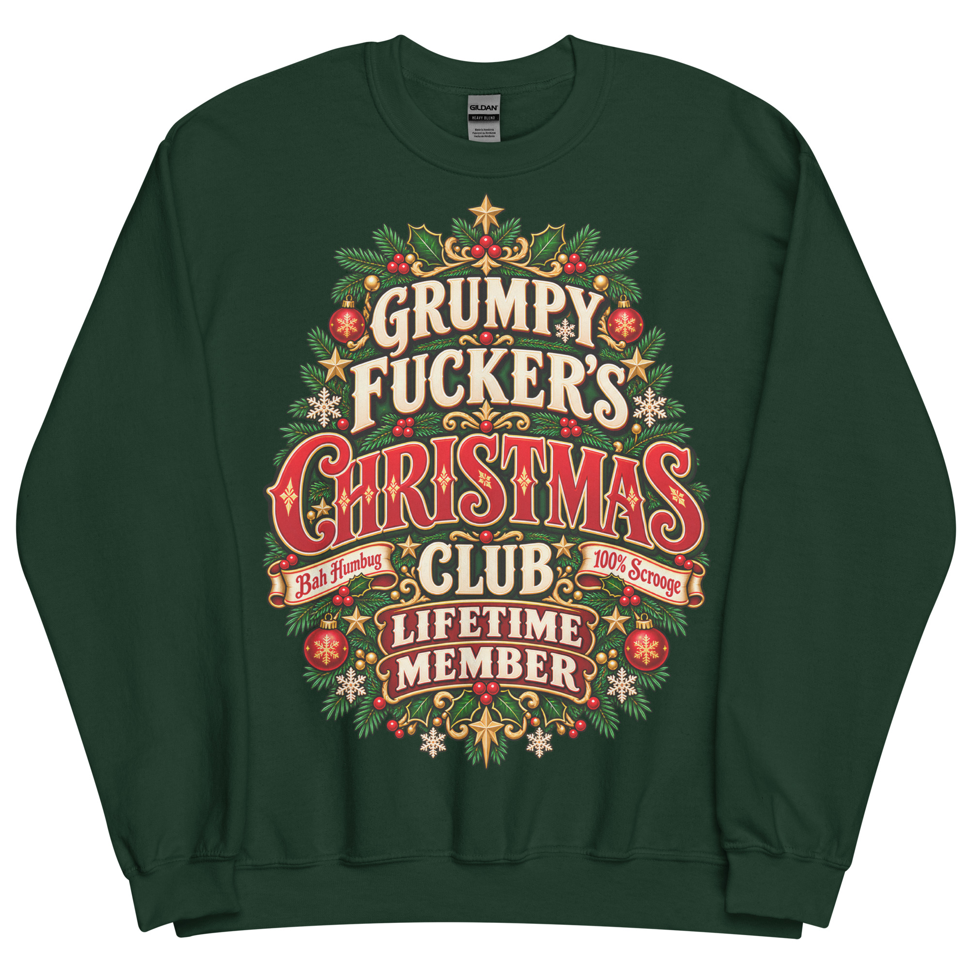 Rude Christmas Jumpers Grumpy Fuckers Christmas Club