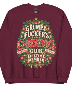 Rude Christmas Jumpers Grumpy Fuckers Christmas Club