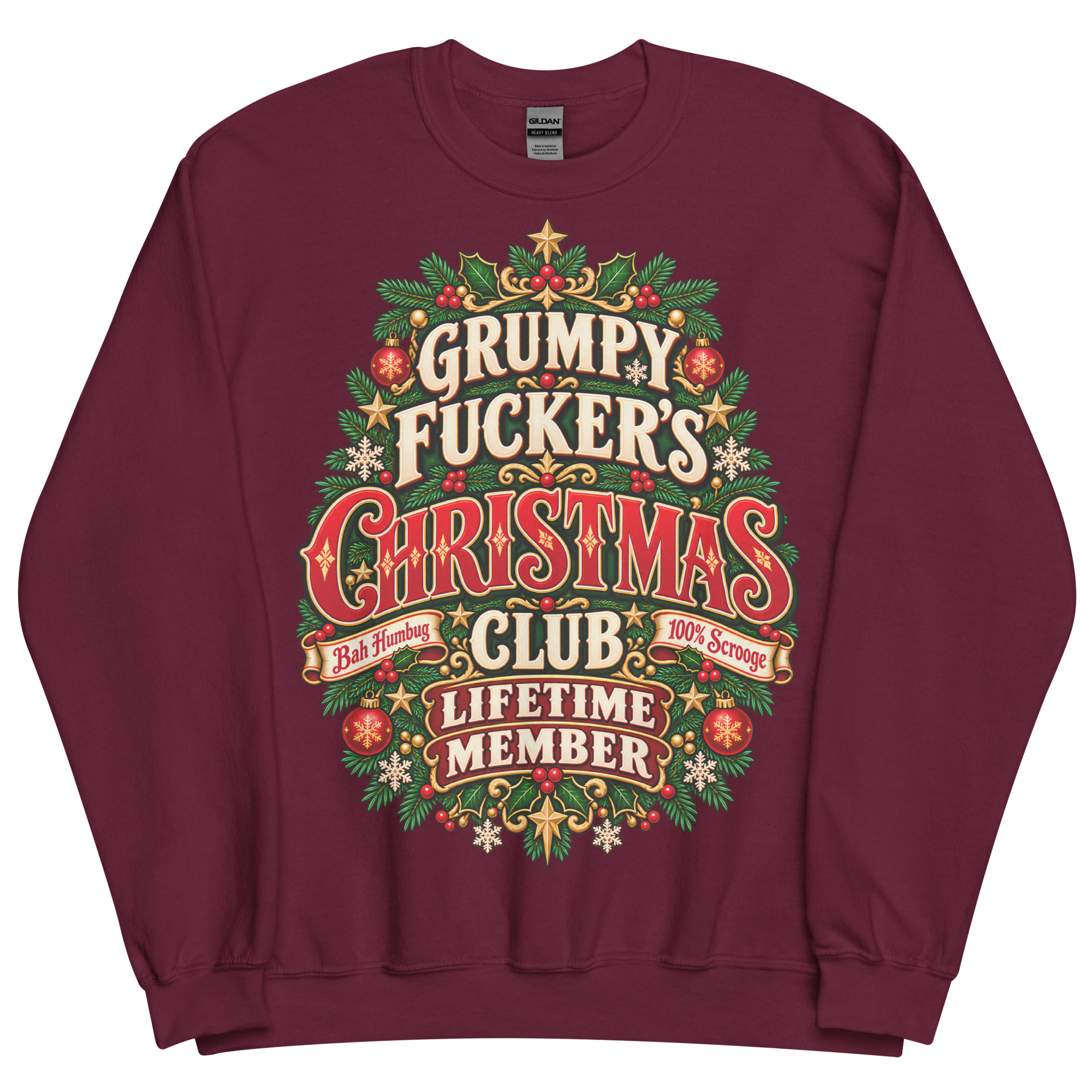 Rude Christmas Jumpers Grumpy Fuckers Christmas Club
