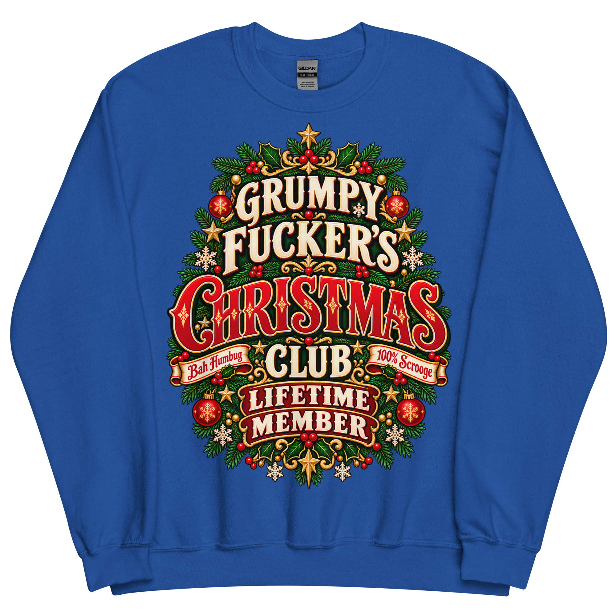 Rude Christmas Jumpers Grumpy Fuckers Christmas Club
