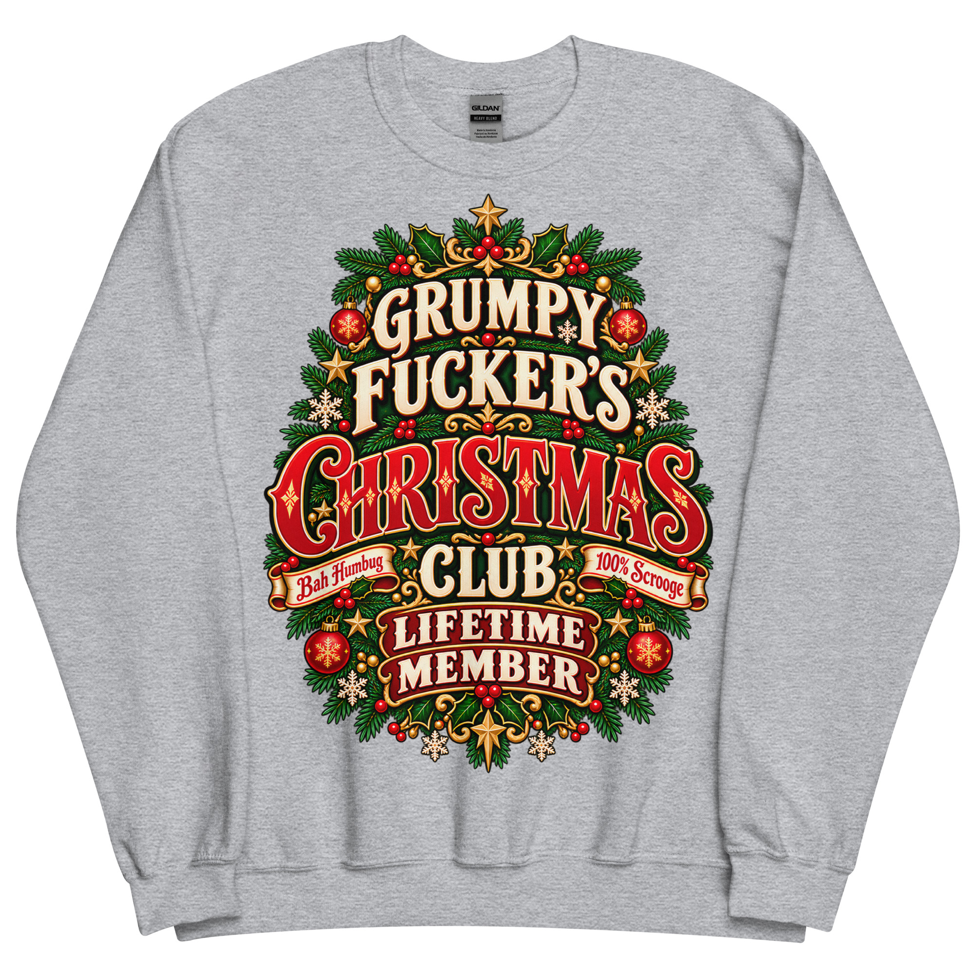Rude Christmas Jumpers Grumpy Fuckers Christmas Club