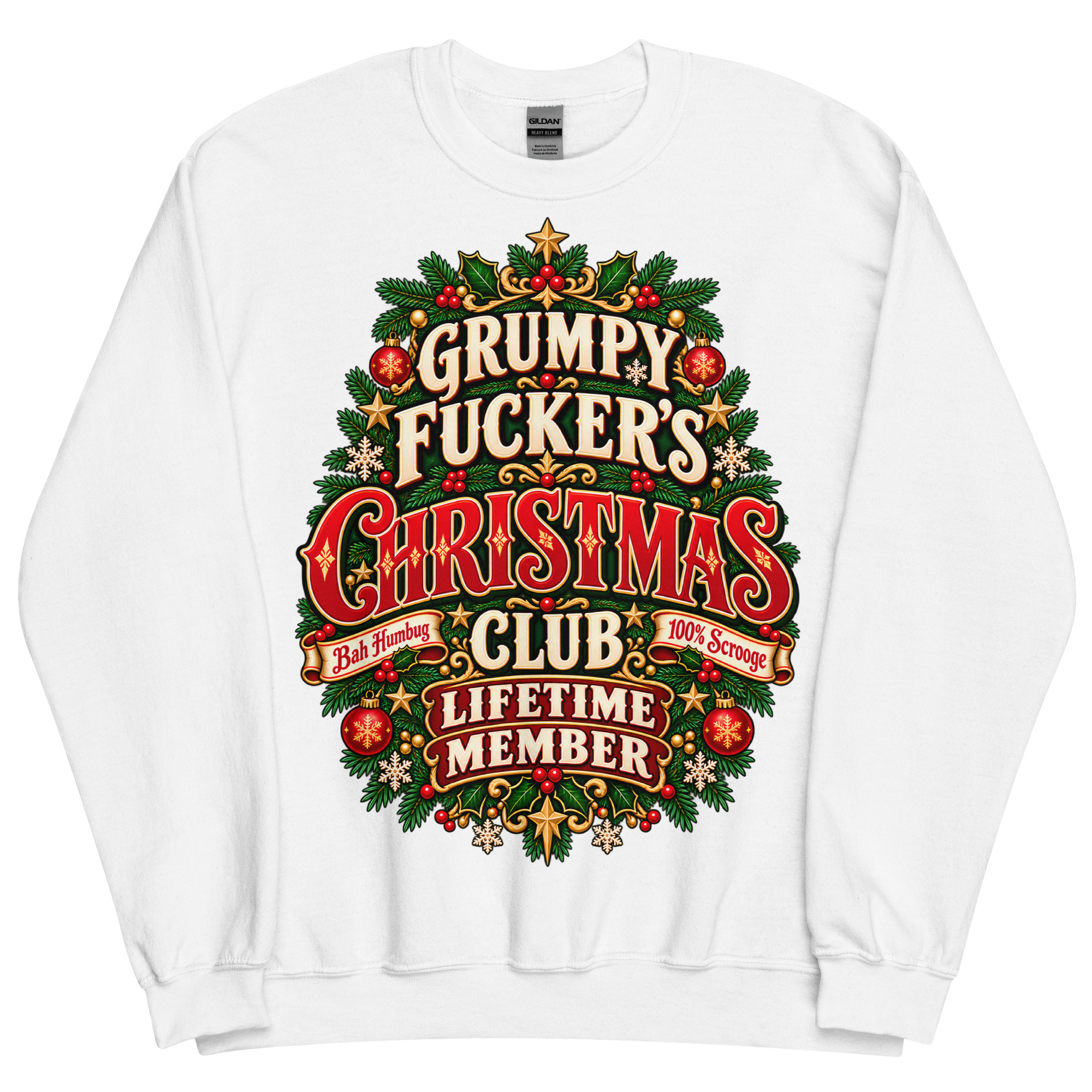 Rude Christmas Jumpers Grumpy Fuckers Christmas Club