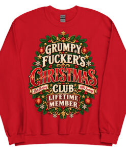 Rude Christmas Jumpers Grumpy Fuckers Christmas Club