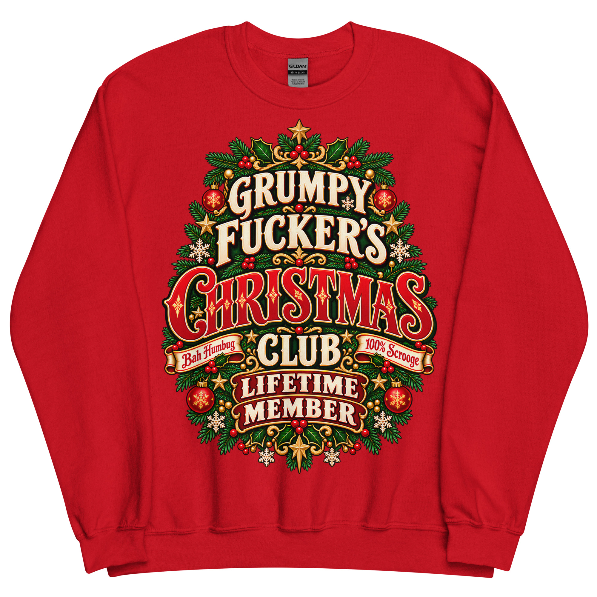 Rude Christmas Jumpers Grumpy Fuckers Christmas Club