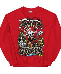 Santa Is A Geordie Funny Christmas Jumpers For Newcastle Fans