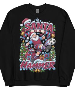 Santa Is A Hammer Funny Christmas Jumper For West Ham Fans