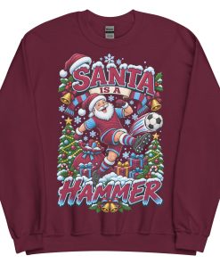 Santa Is A Hammer Funny Christmas Jumper For West Ham Fans