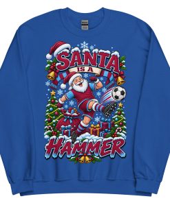 Santa Is A Hammer Funny Christmas Jumper For West Ham Fans