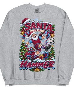 Santa Is A Hammer Funny Christmas Jumper For West Ham Fans