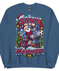 Santa Is A Hammer Funny Christmas Jumper For West Ham Fans